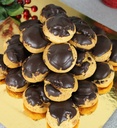 Dark Chocolate Profiterole Cake